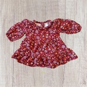 Floral Long Sleeve Baby Dress